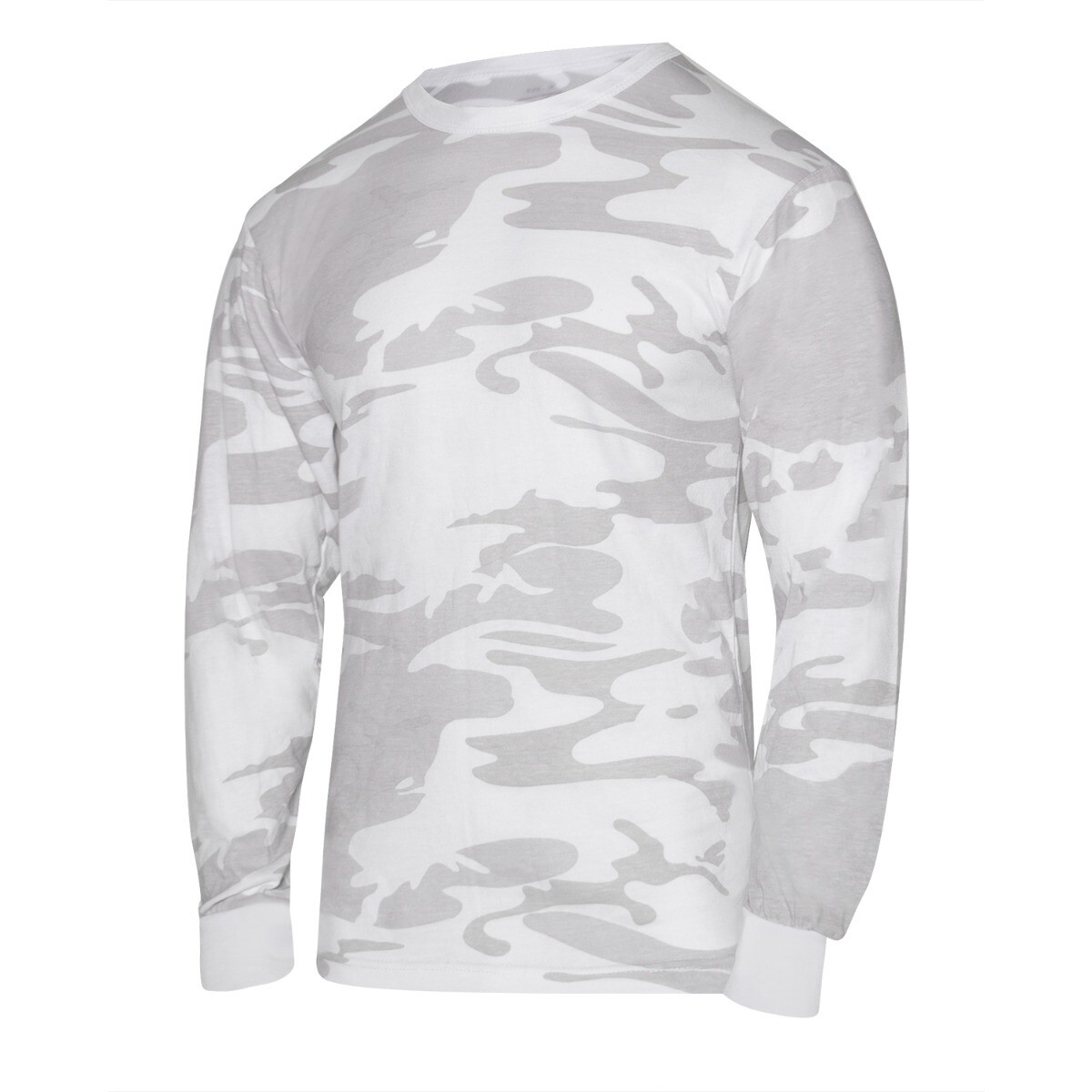 Rothco White Camo Long Sleeve T-Shirt Tactical Military Crew Tee Undershirt gallery