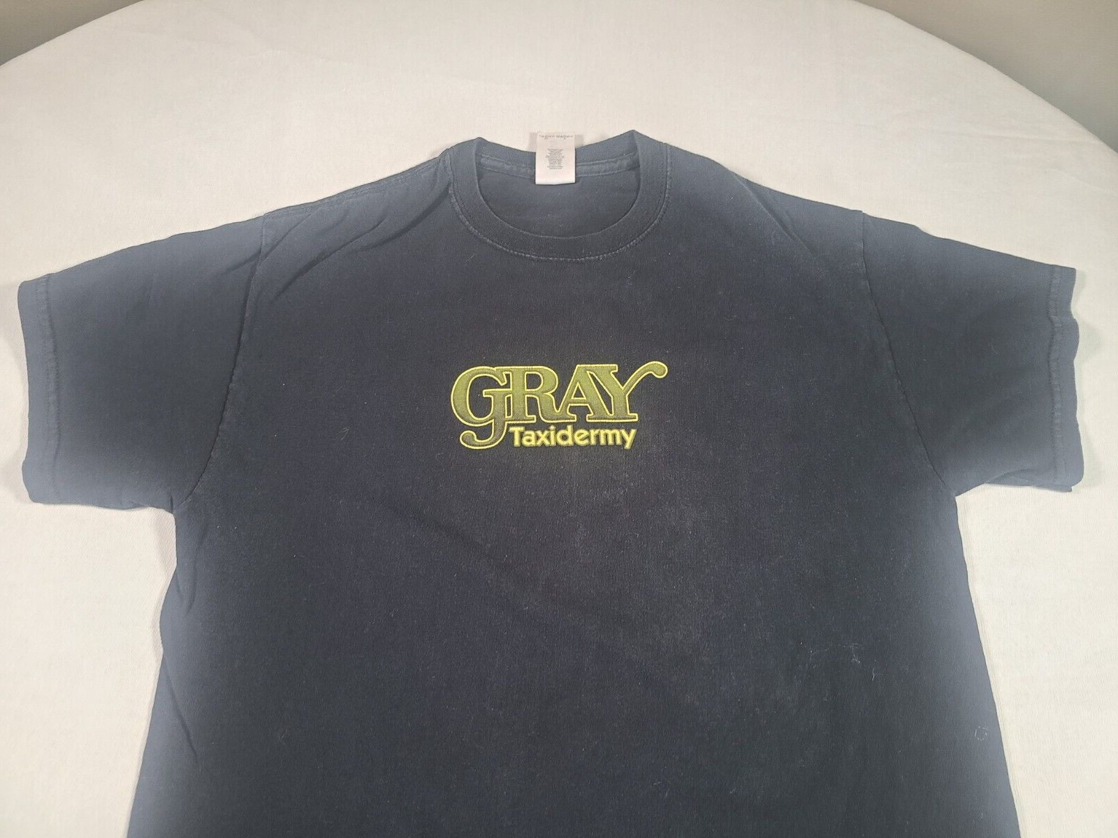 Bass Fishing Shirt Mens Medium Black Gray Taxidermy Classic Outdoor Tee gallery