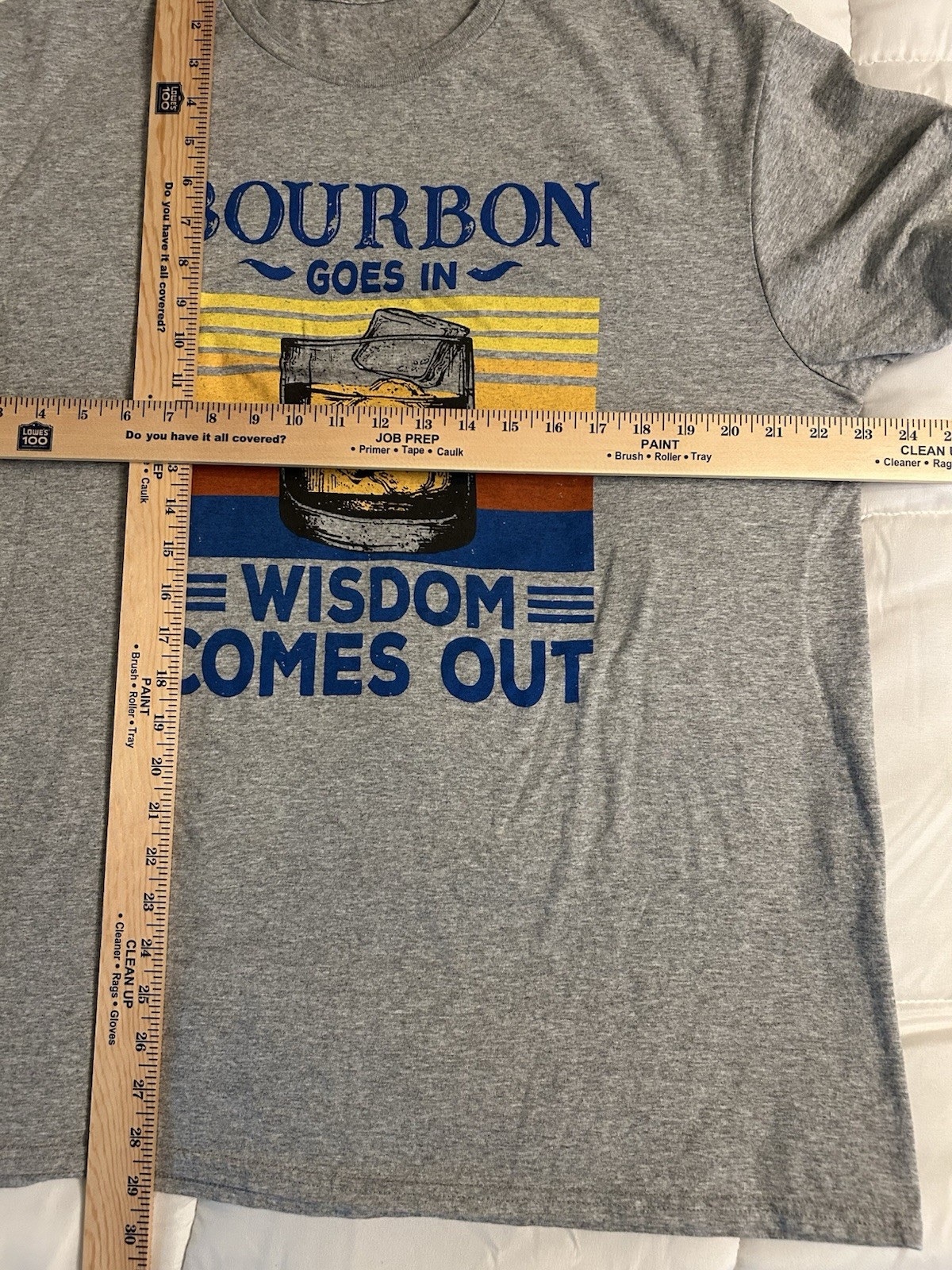 Men’s Graphic T Shirt Bourbon Lover Dad Gift Funny XL No Tags See Measurement gallery