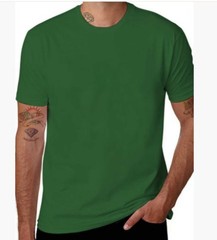 Solid Color Basic Short Sleeve T-Shirt, Regular Fit Casual Streetwear for Men