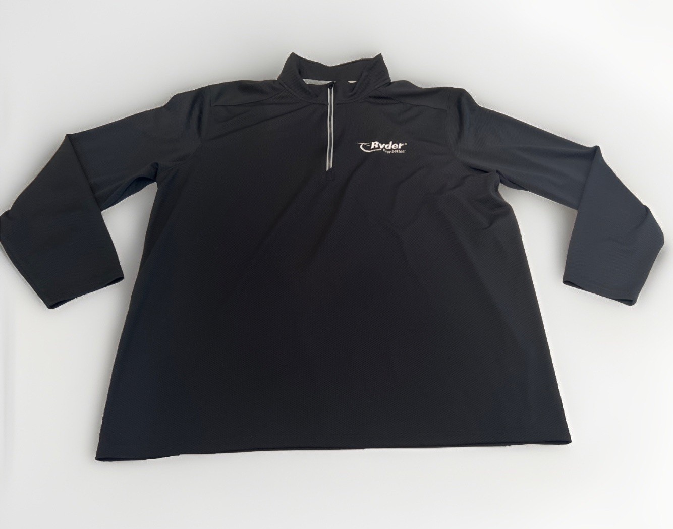 USA Ryder Truck Rental "EVER BETTER" Transportation Waffle Knit 1/2 Zip 2XL gallery