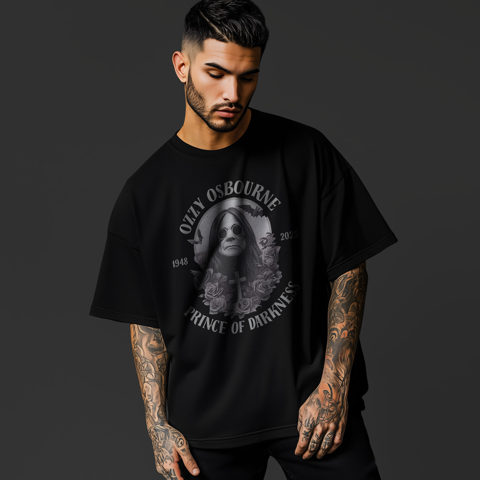 Ozzy Osbourne Prince of Darkness T-Shirt – Vintage Rock Tribute Tee A244 gallery