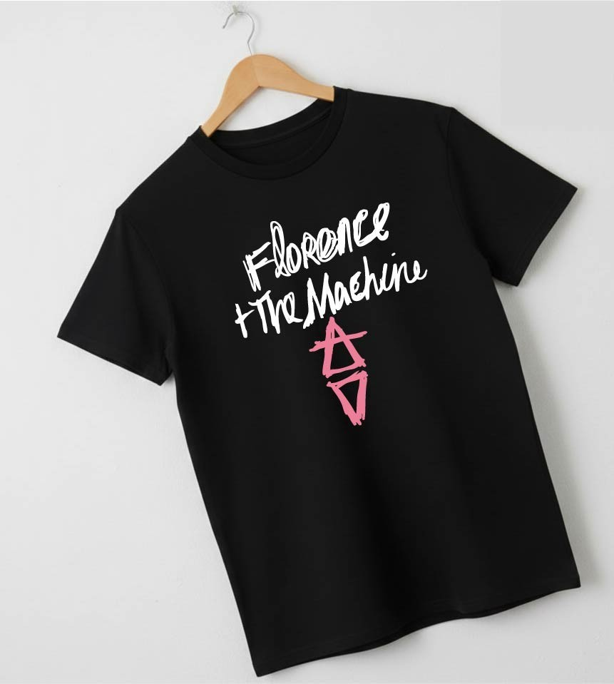 Florence and The Machine Black T-Shirt Alchemy Symbol Music Festival Fan UK Tour gallery