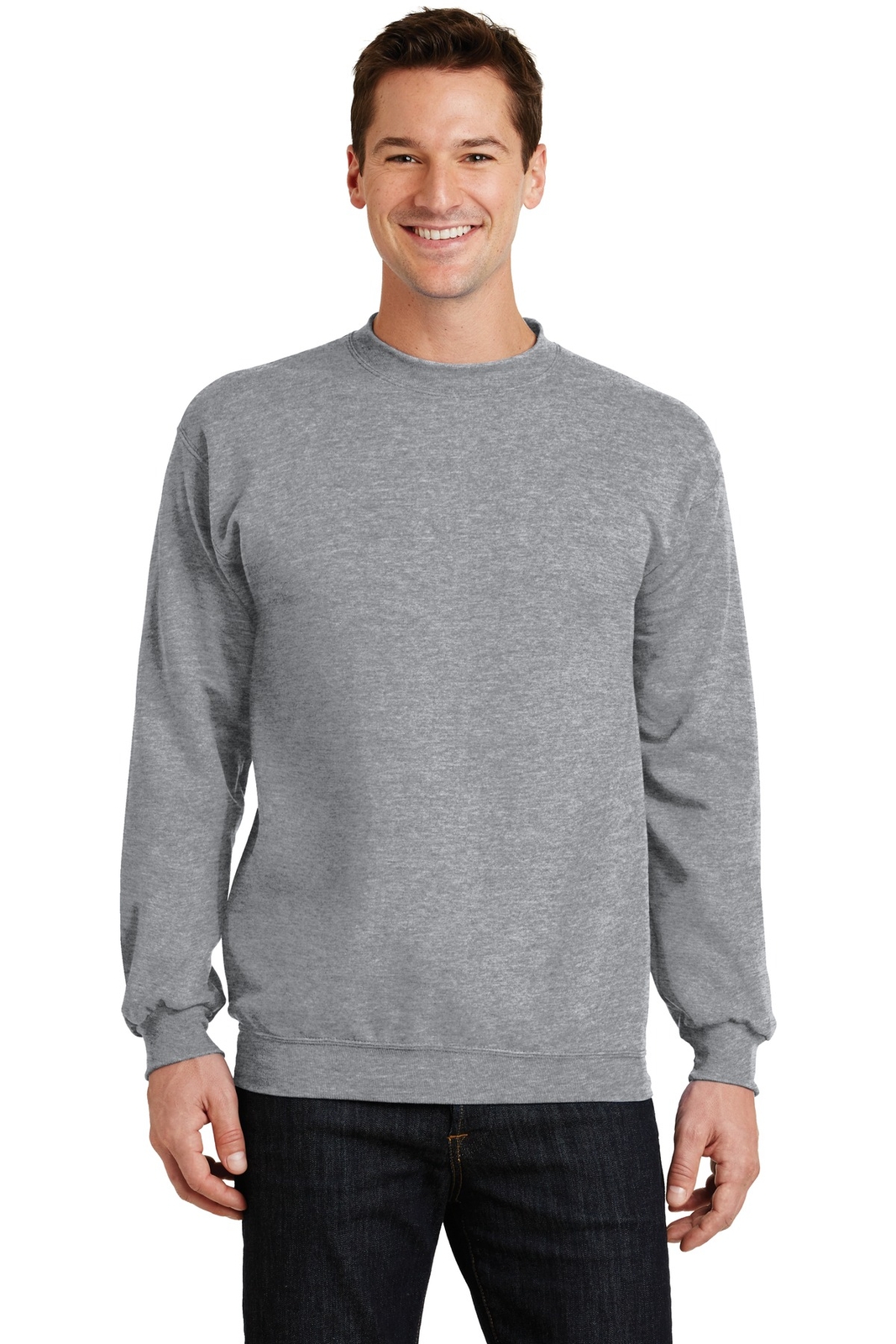 Port & Company Mens Long Sleeve Core Fleece Crewneck Sweatshirt PC78