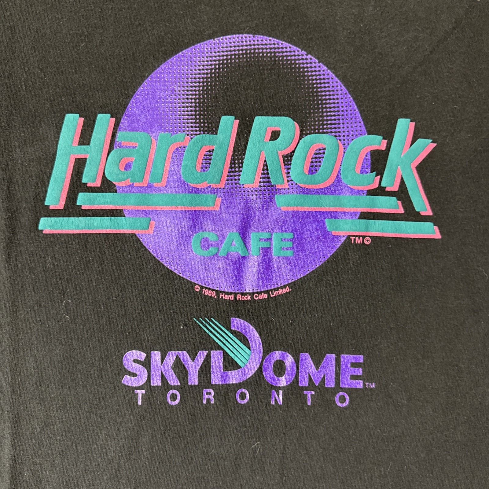 Vintage Hard Rock Cafe Toronto Sky Dome SkyDome T Shirt 1989 Size XL gallery