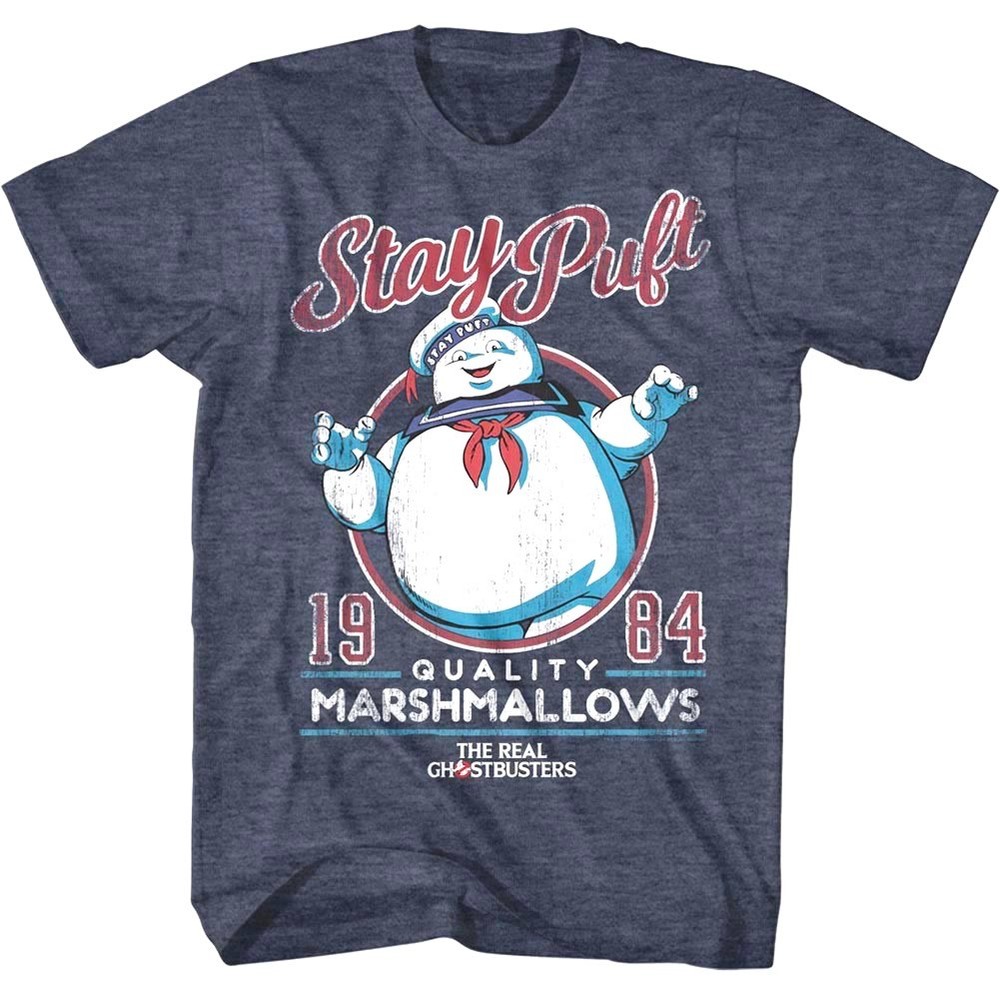 Ghostbusters Stay Puft Marshmallow Man 1984 Men’s T Shirt Ghost Cartoon TV Show