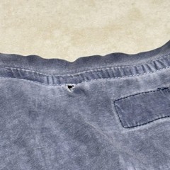 Marc Ecko Cut & Sew Shirt Mens Medium Washed Blue Crewneck Embroidered Logo