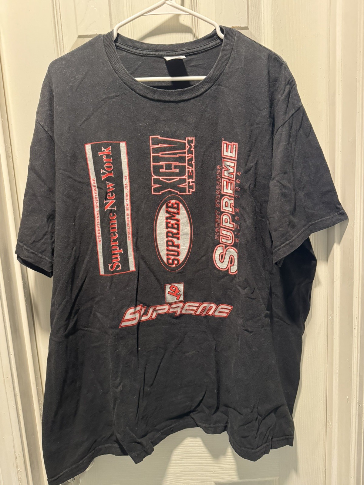 Supreme Men's 2021 Rare XCIV Team/ New York Graphic Shirt Size XL gallery