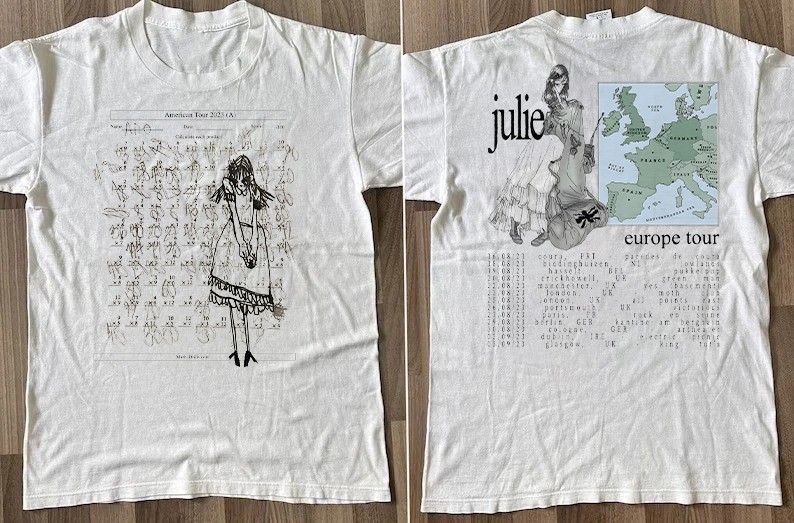 Julie band Tour Twoside White Color Full Size S-5XL shirt KK2544 gallery