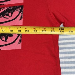 Naruto Anime Graphic Tee-Red Screen Print-Men’s M-Shonen-Manga Shirt