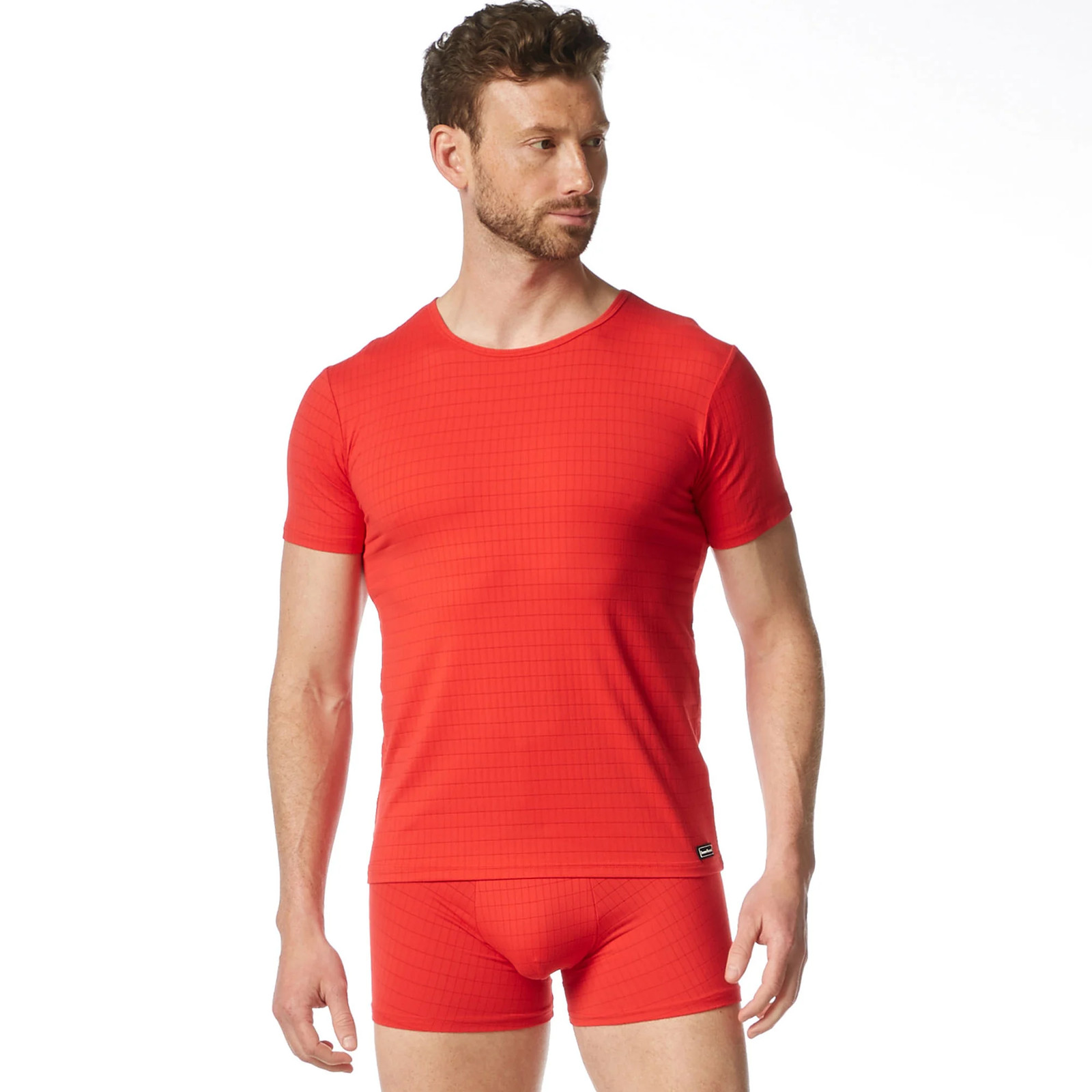 Bruno Banani Men's T-Shirt - Top, Shirt, Check Line 2.0, Polyamide, Round... gallery