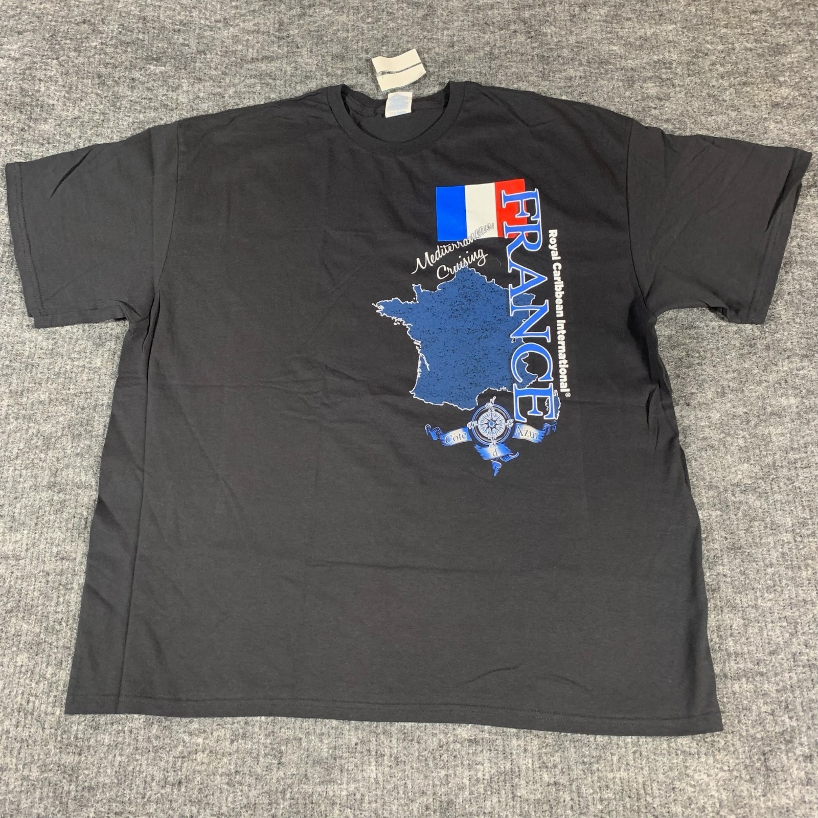 Delta T Shirt Mens 2XL Black France Mediterian Cruising Short Sleeve European gallery