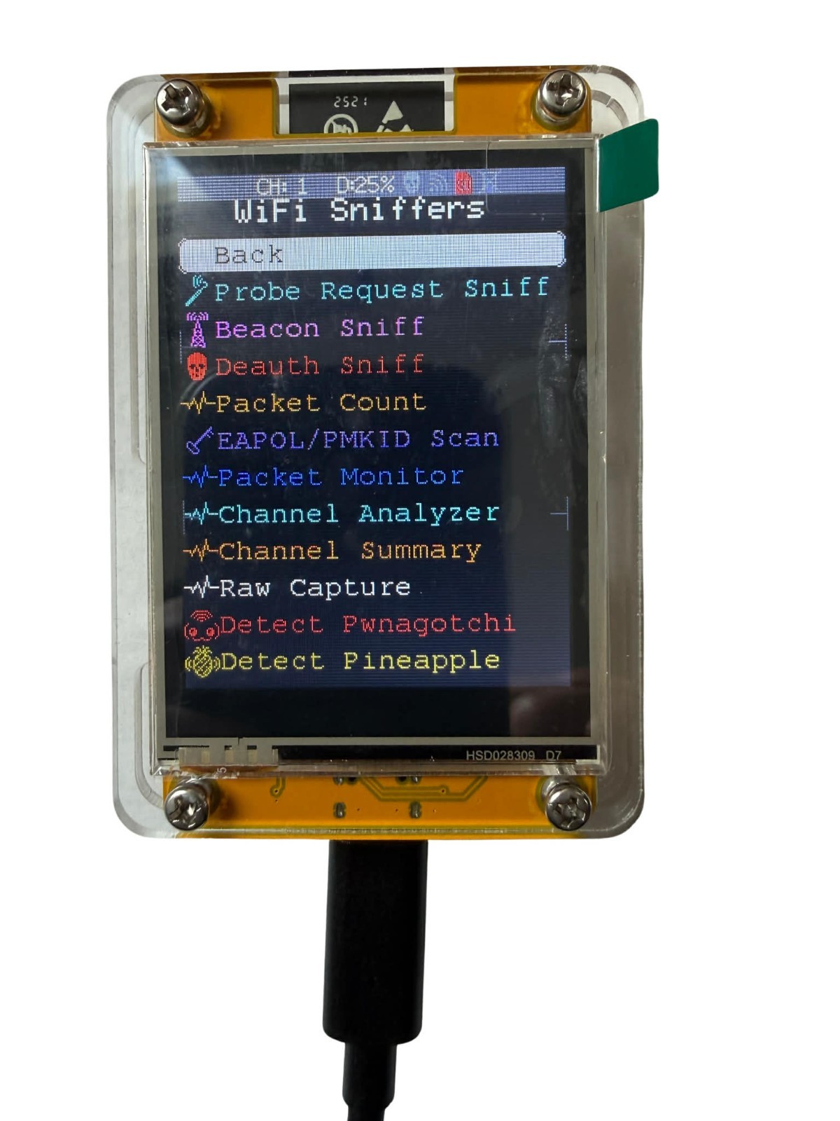 ESP32 CYD Display Dev Board – WiFi/Bluetooth Scanner & Network Testing Tool
