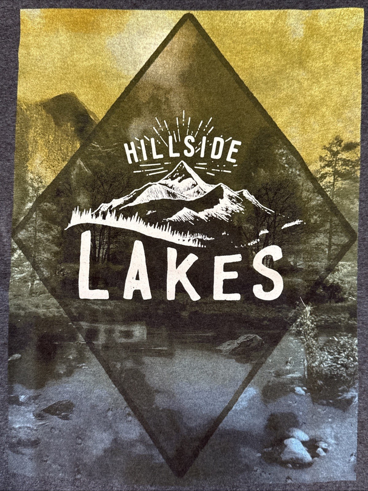 Sonoma Hillside Lakes Nature Mountains Big & Tall Short Sleeve T-Shirt Size 2XB gallery