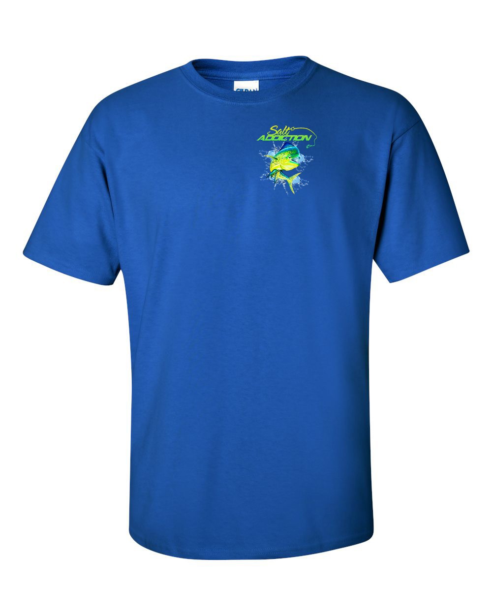 Salt Addiction Saltwater Dolphin Fishing Short Sleeve T Shirt Mahi Mahi Ocean gallery