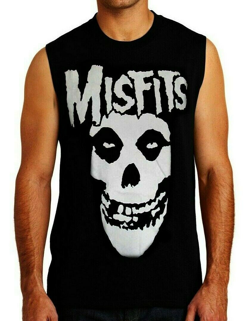 MISFITS BLACK METAL Band Black Muscle Shirt gallery