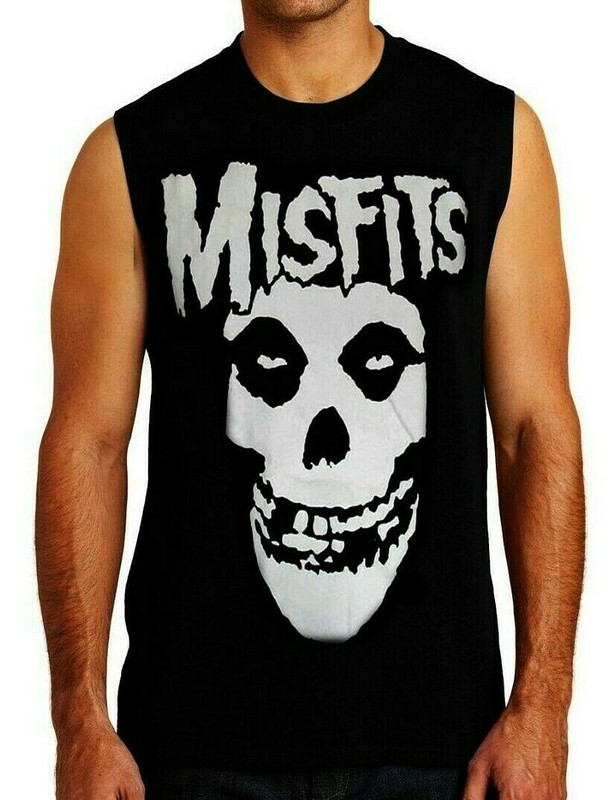 MISFITS American Punk Rock Band Men’s Black Muscle Shirt