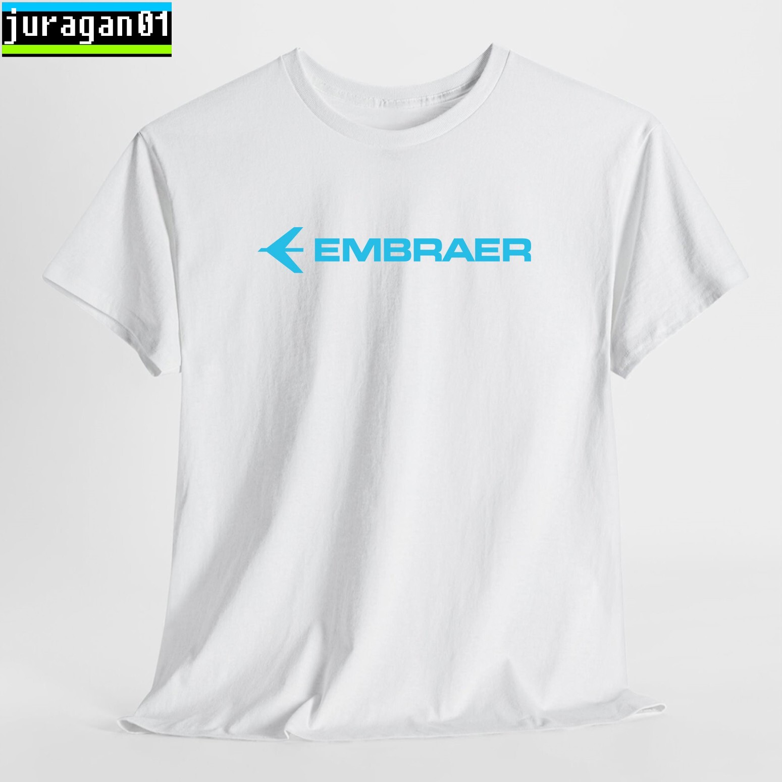 Embraer Aircraft Logo Black/Navy/Sport Grey/White/Red T-Shirt S-5XL gallery