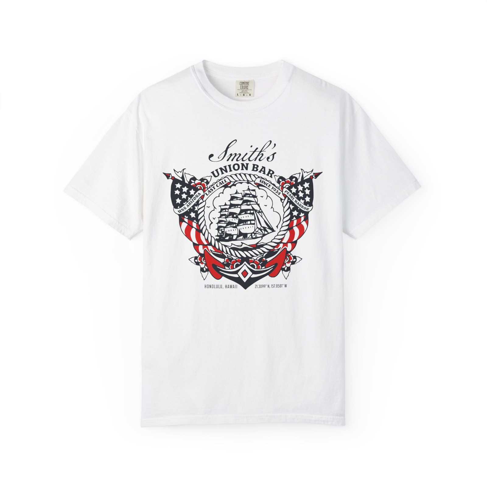 Smith's Union Bar T-shirt, Honolulu's Oldest Bar Shirt, Pearl Harbor Bar Shirt gallery