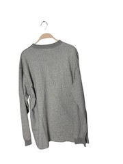 Vintage Eddie Bauer size large gray herringbone long sleeve henley mens