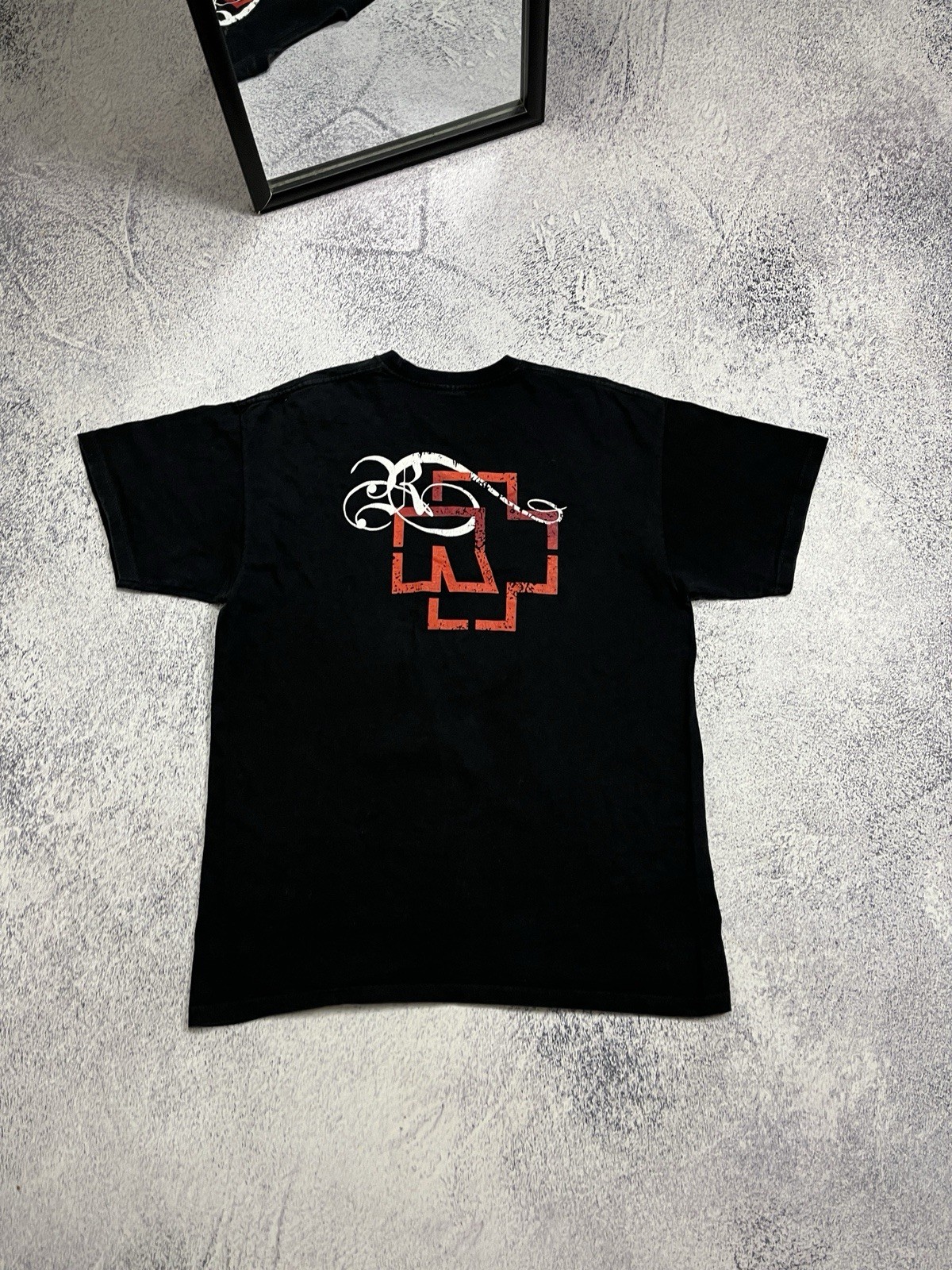 Vintage 2000s Rammstein Rosenrot Graphic T Shirt Rock Band Tee Men’s Size L gallery