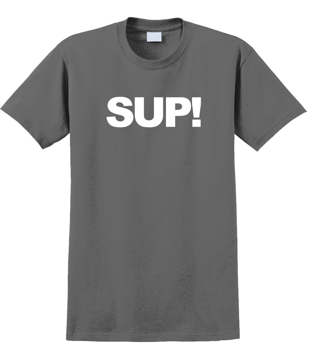 Sup T-Shirt Short Sleeve Graphic Tee Unisex apparel Text logo design. gallery