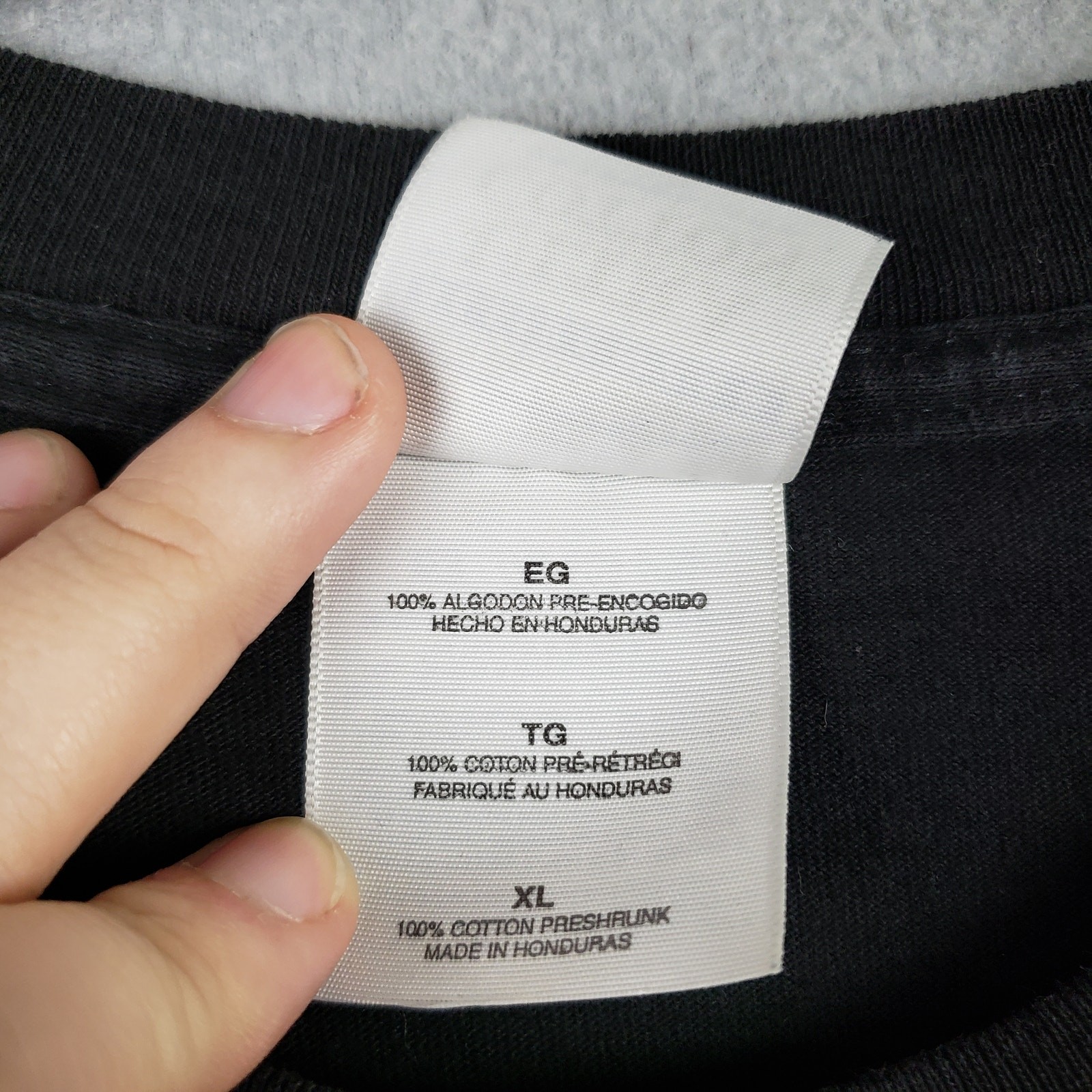 Y2K Campus Chaos Black Graphic Tee Money Good Napster Bad Cop Humor 2000 Size XL gallery