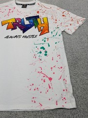 Switch Remarkable Shirt Size XL Embroidered Truth Paint Splatter Hip Hop Y2K