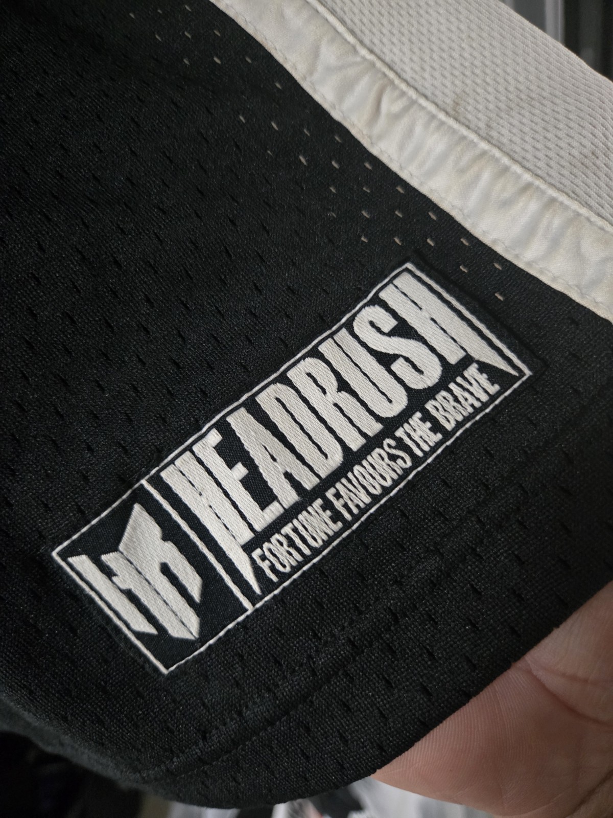 Headrush Mesh Jersey Fortune Favours The Brave 2XL Black MMA gallery