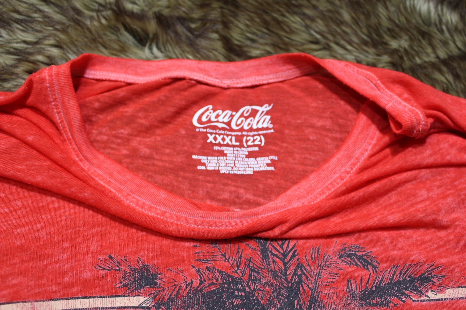 Vintage Coke Cola semi see through with a neon graphic Size 3XL 22 Men’s gallery