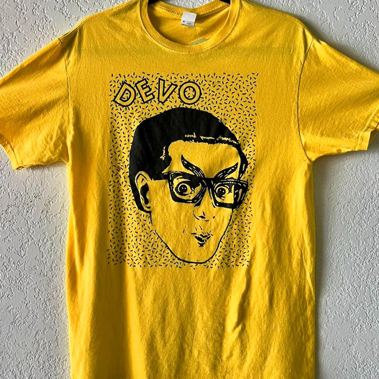 Vintage Style Yellow Devo band Shirt Unisex S-5XL Reprint CR727