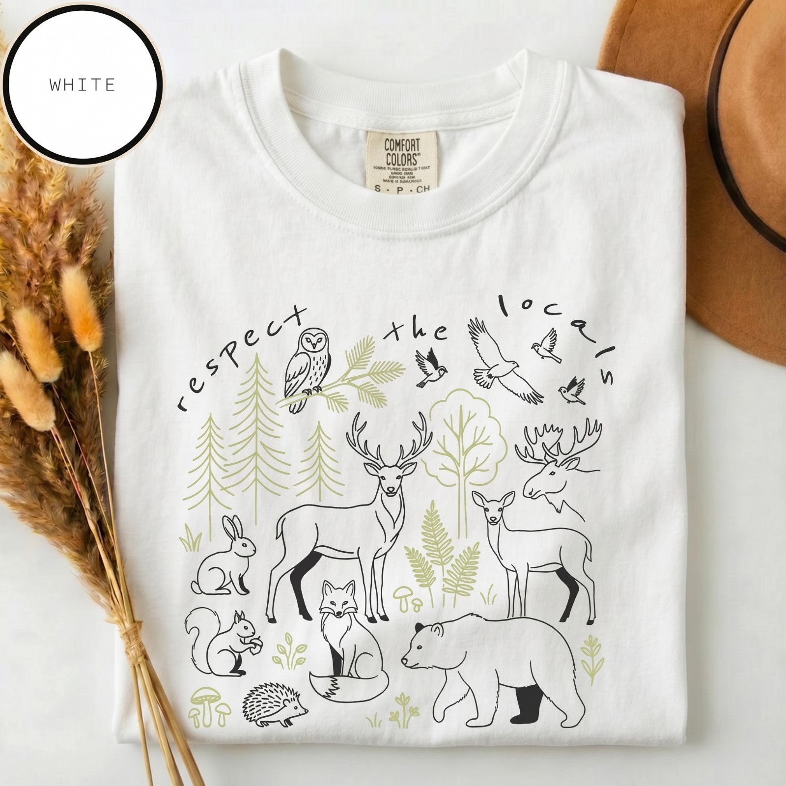 Comfort Colors Respect The Locals Shirt, National Park Tee, Camping T-Shirt gallery