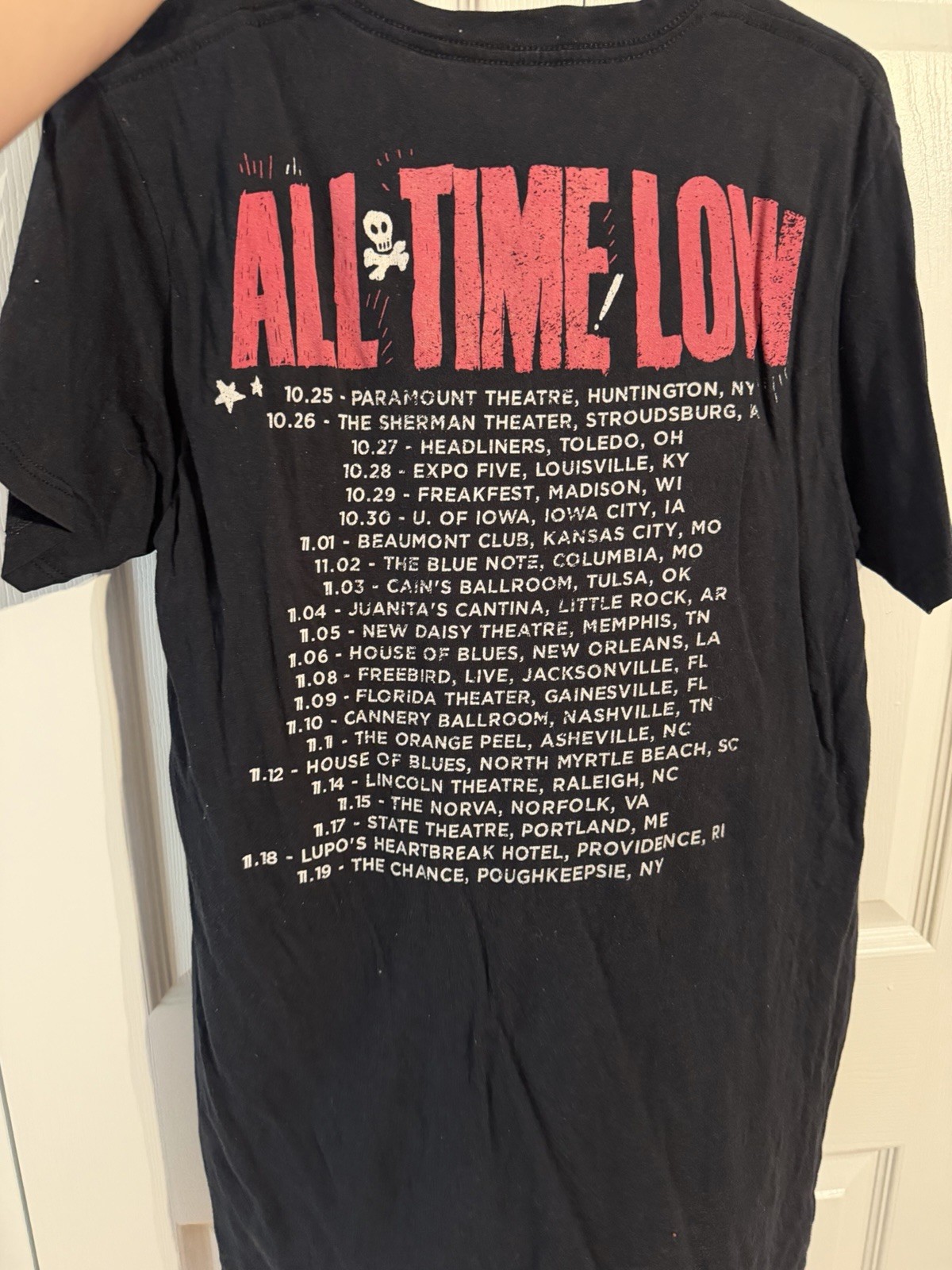 All Time Low "Rise and Fall of My Pants Tour" Graphic Tee Black Men's M. No tag gallery