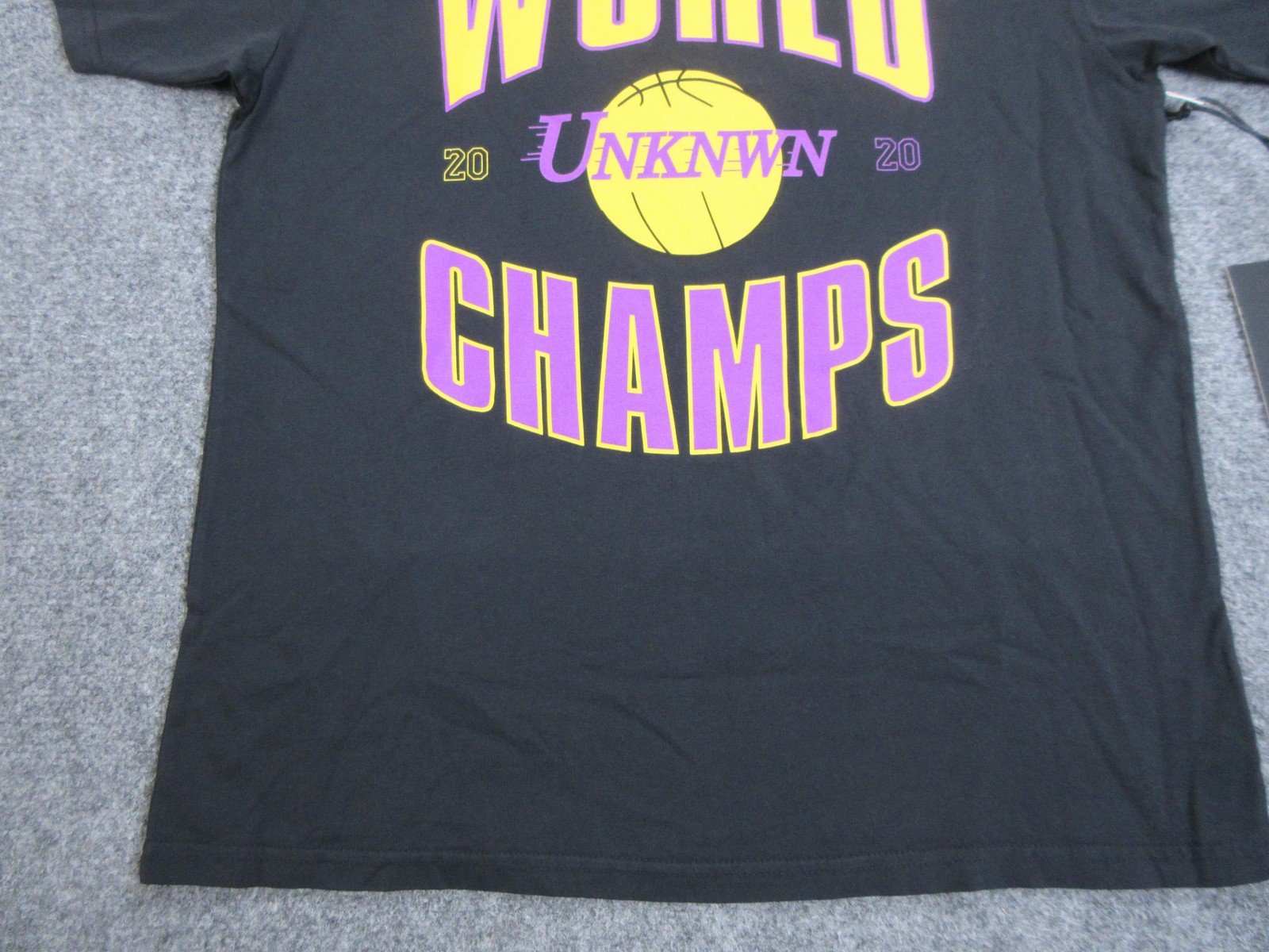UNKNWN Shirt Mens Small Black World Champs 2020 Basketball Graphic Tee Core USA gallery