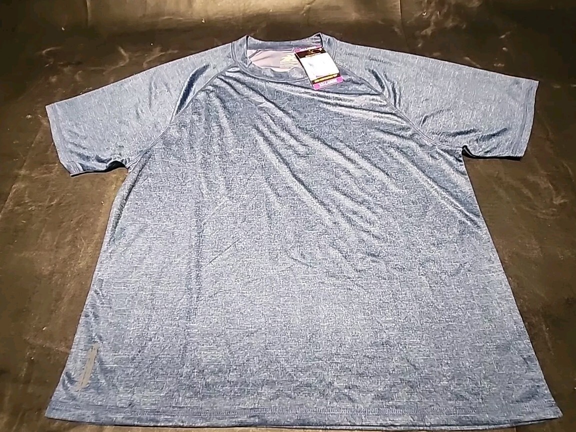 Mens Zeroxposur Tee T-shirt Sun Protection Top Short Sleeve Blue XXL gallery