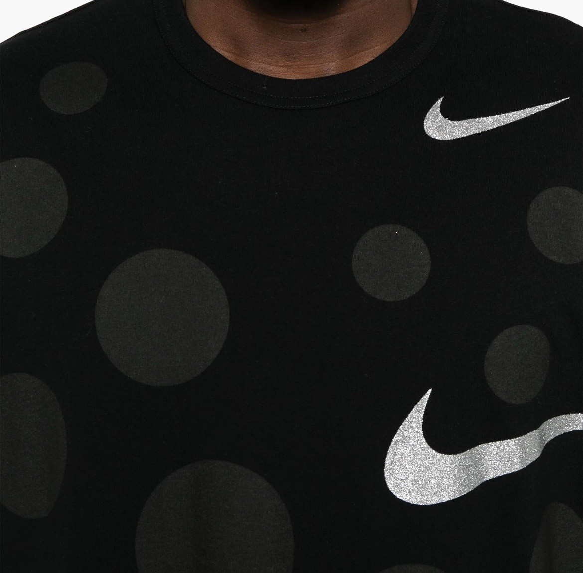 Comme Des Garcons Black Nike Swoosh Jersey T-Shirt CDG collab Short sleeve blk gallery
