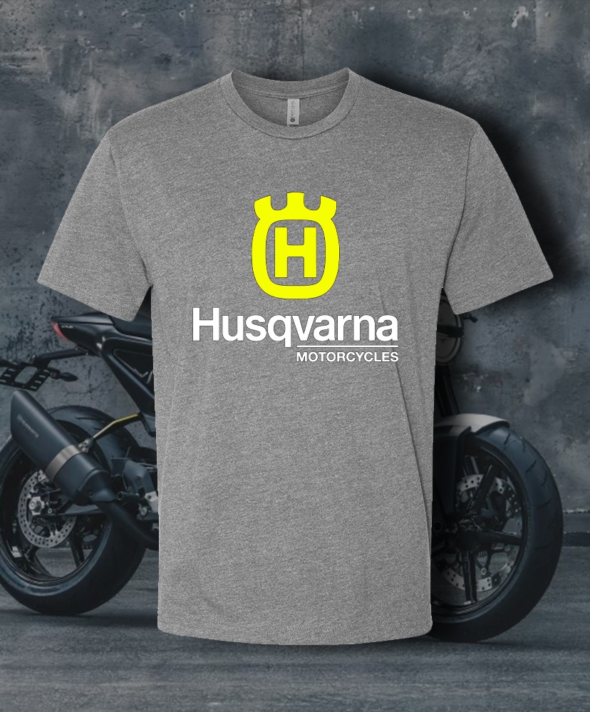Husqvarna Motorcycles Main Shirt - Adult & Youth sizes up to 6XL Fast Ship!! gallery