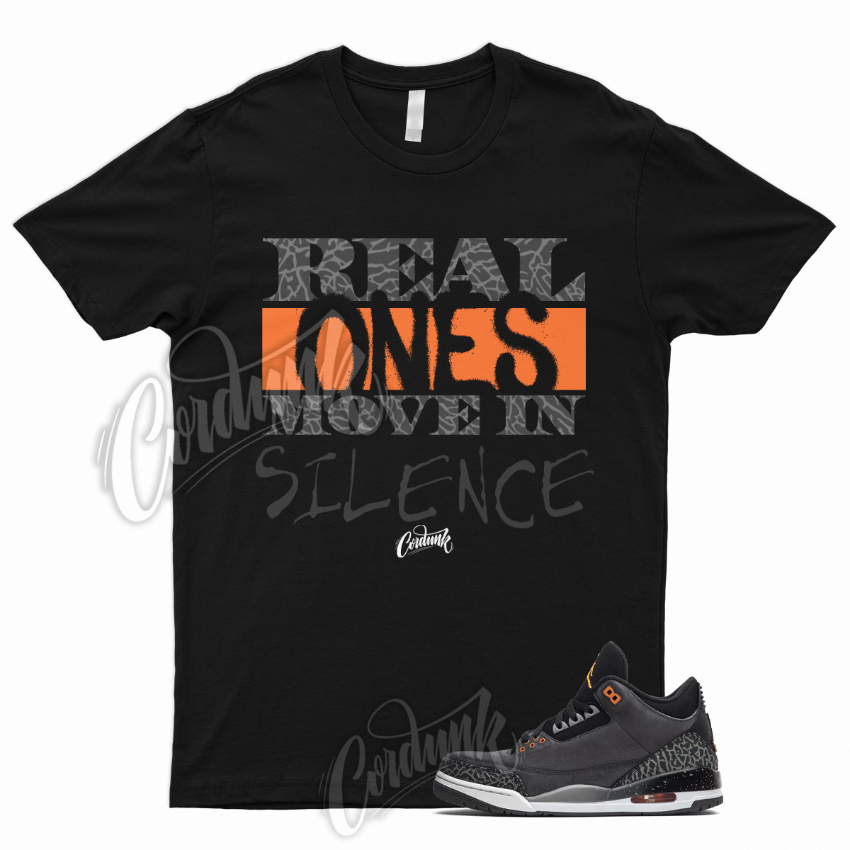 R1 T Shirt for 3 Retro Fear Pack Night Stadium Stadium Orange Black 2023 1 gallery