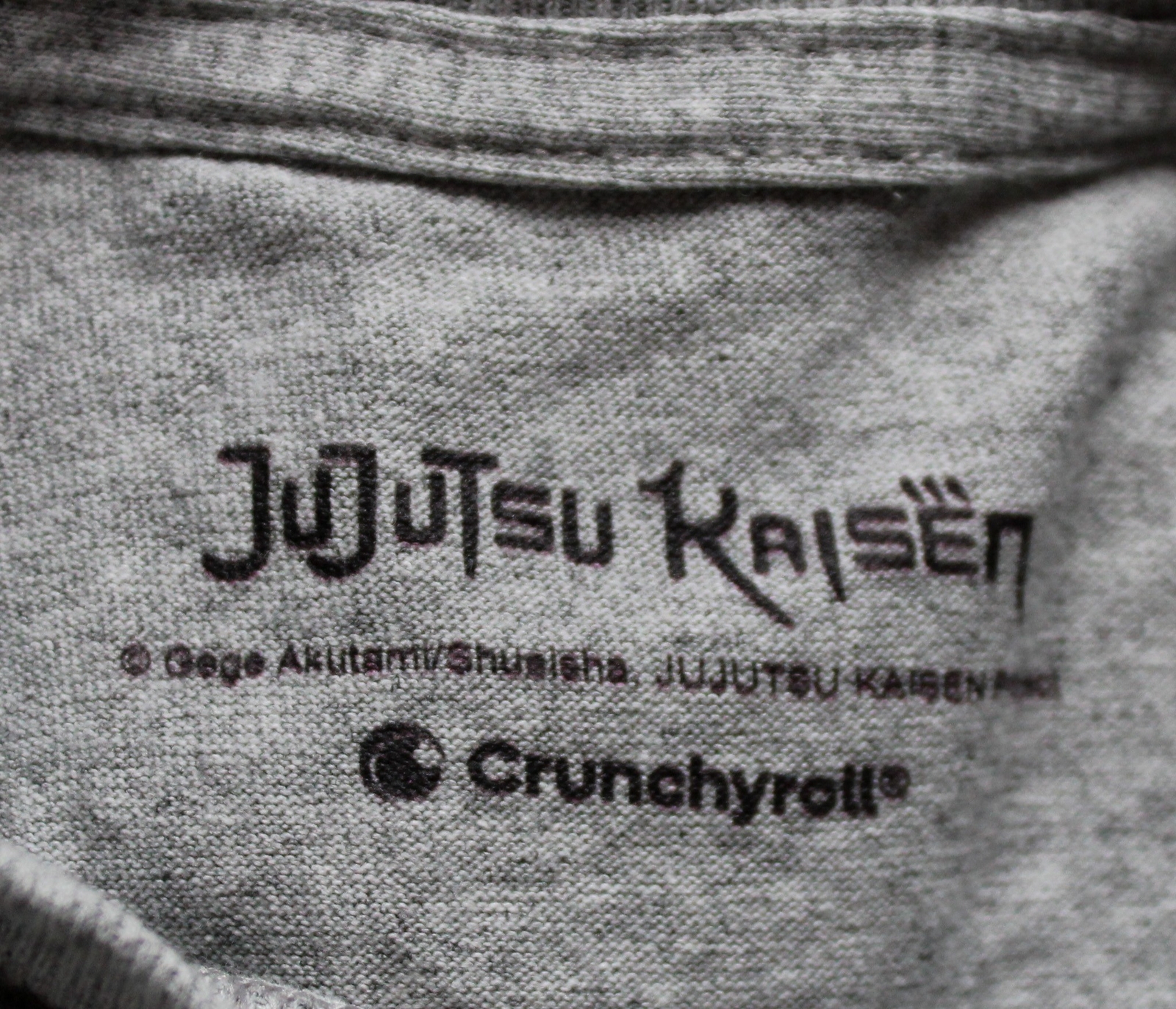 Jujusu Kaisen Unisex Adult's High School Crew T-Shirt BL1 Grey See Description gallery