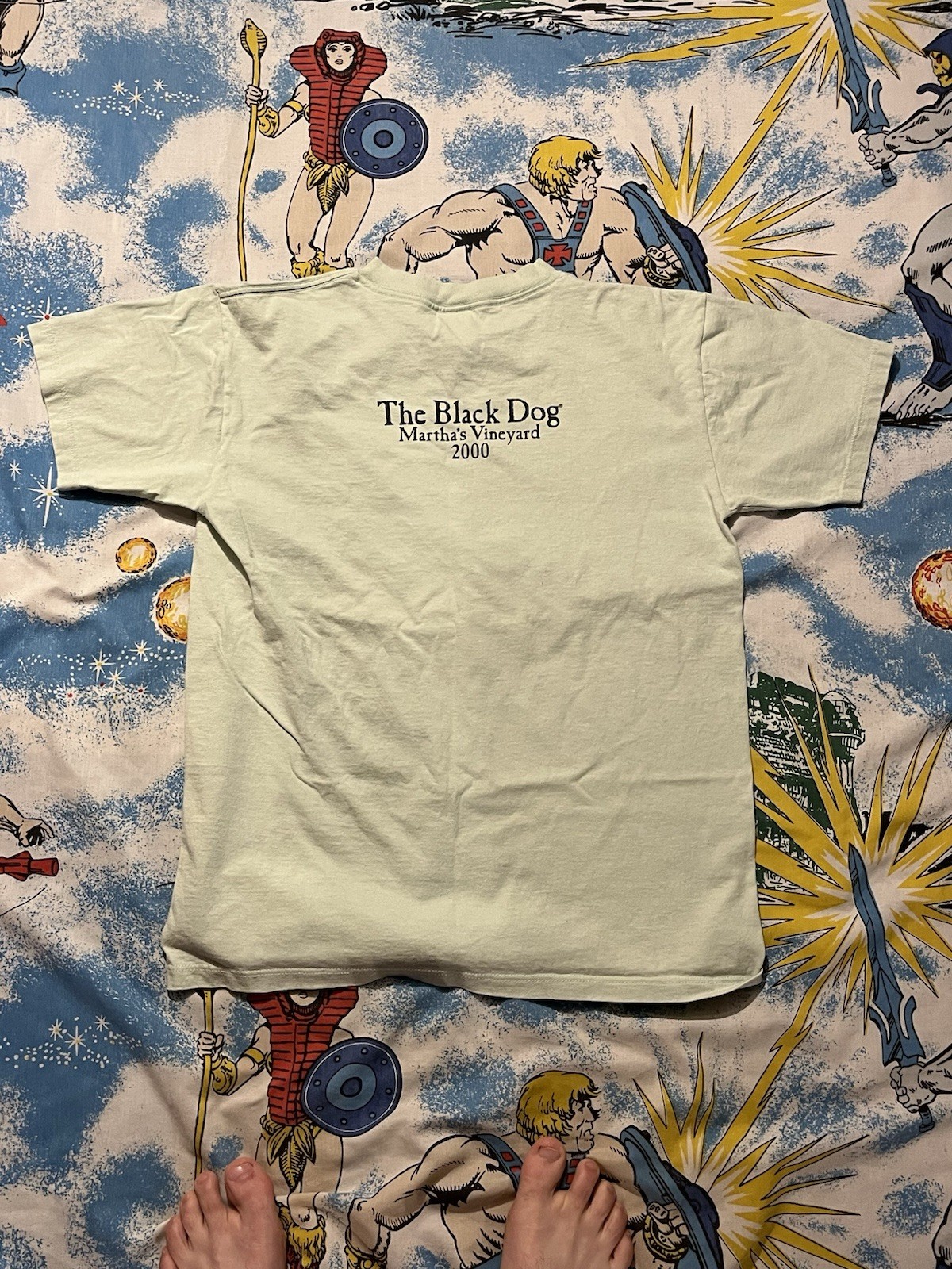 Vintage Martha's Vineyard The Black Dog 1995 T-shirt Size M Mint Green BEACH VTG gallery