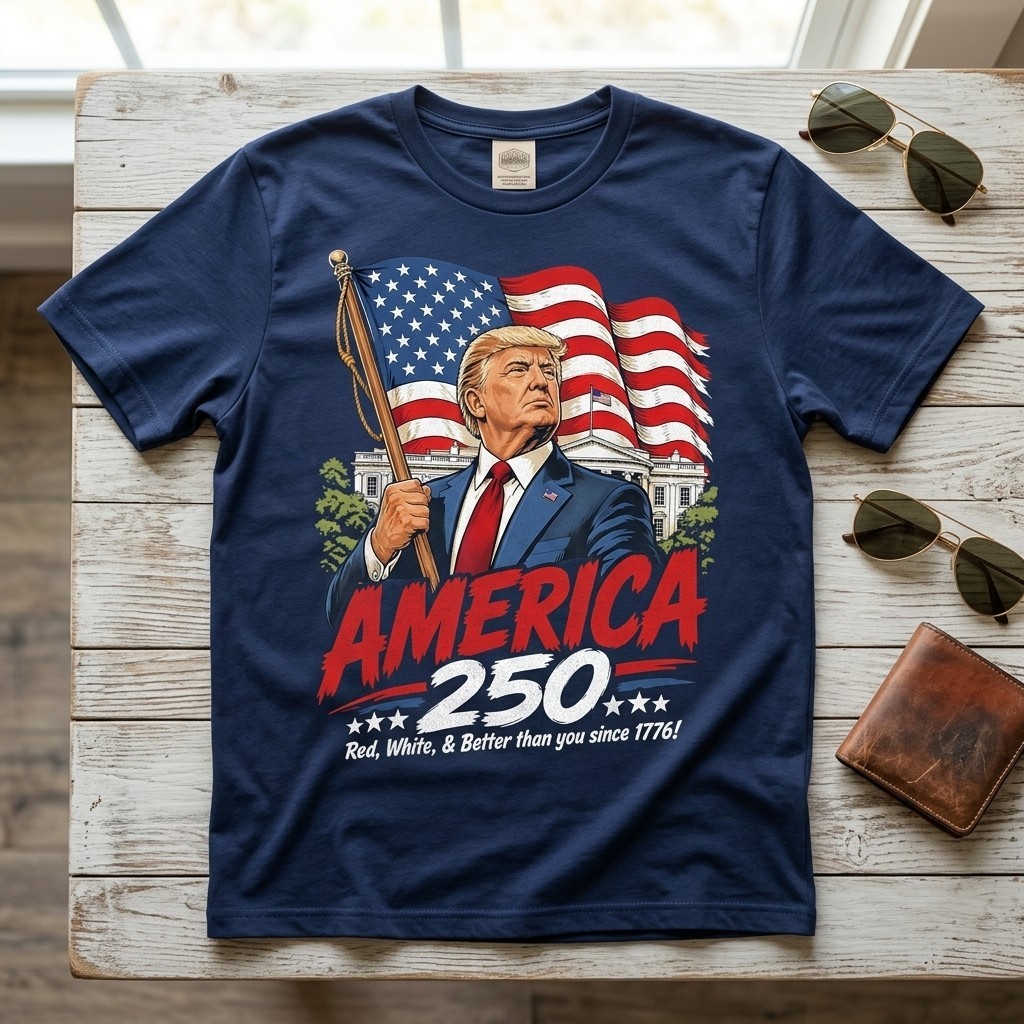 Trump America 250 Patriotic 250th Anniversary 4th of July T-Shirt gallery