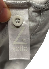 Z By ZELLA Gray Poly/Spandex LONG SLEEVE POLO SHIRT Athletic Gym Golf Men’s L