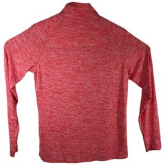 Under Armour Heat Gear 1/4 Zip Pullover Long Sleeve Static Red Loose Mens Medium