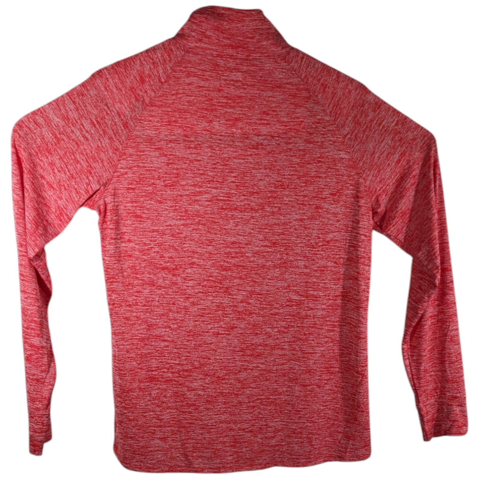 Under Armour Heat Gear 1/4 Zip Pullover Long Sleeve Static Red Loose Mens Medium gallery