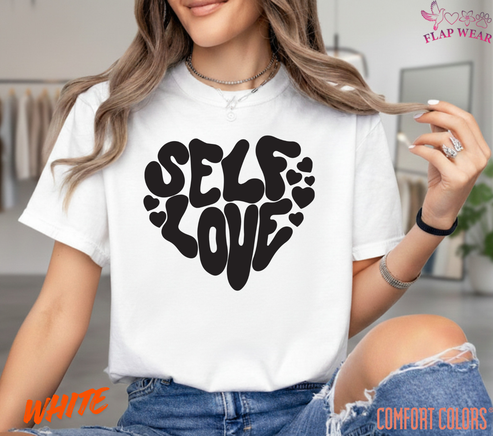 Unisex Self Love Retro Heart T shirt Men T shirt Women valanity Romantic gallery