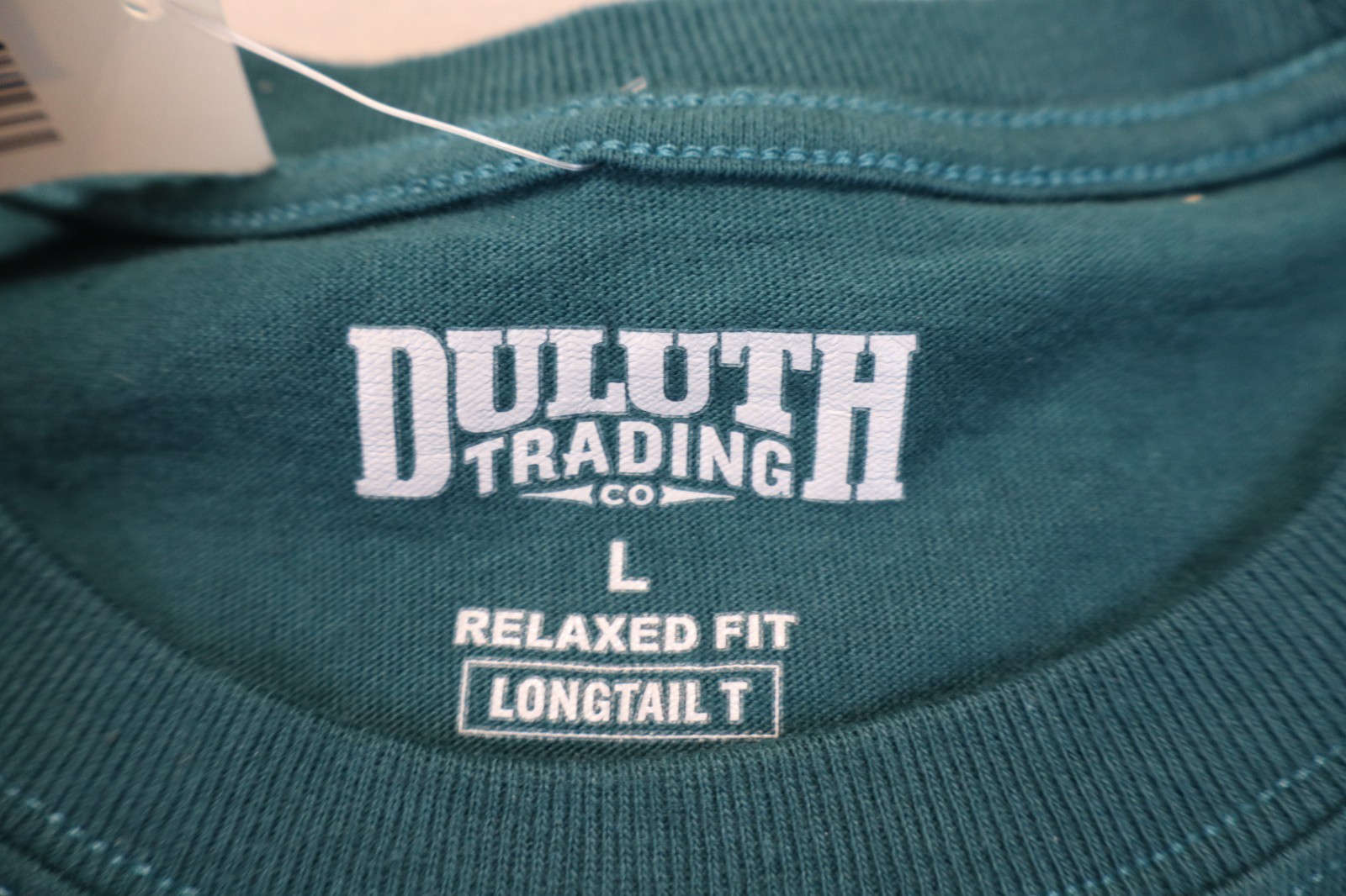 NEW Duluth Trading Co Longtail T Relaxed Short Sleeve T Shirt Green Crewneck L gallery