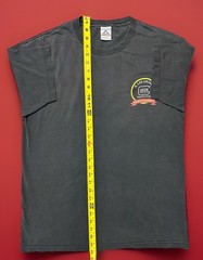 Vintage Glock Tee This Is My Glock There Are Many Like It Gunny Graphic FADED LG