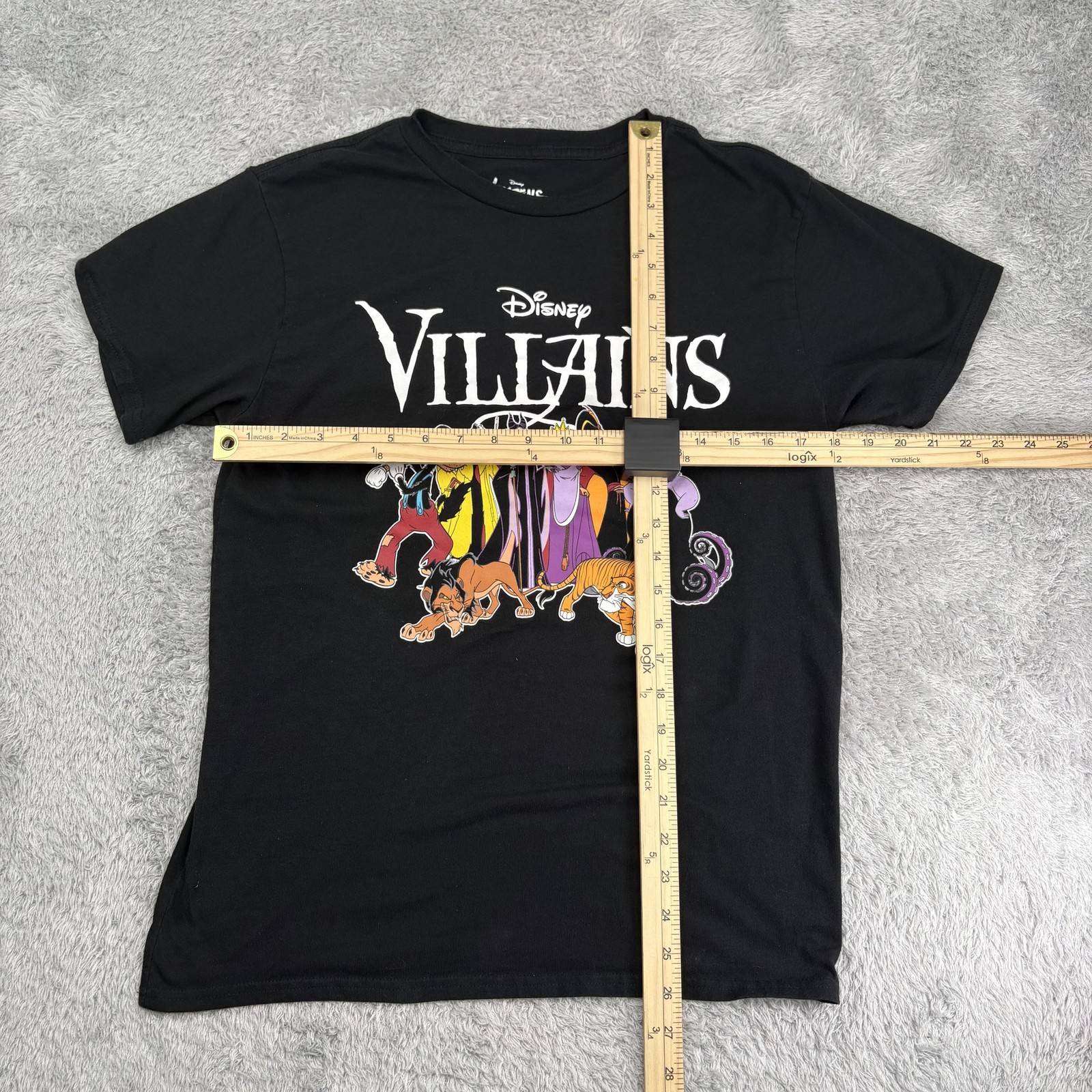 Disney Villains Shirt Mens Large Black Graphic Tee Characters Evil Queen Ursula gallery