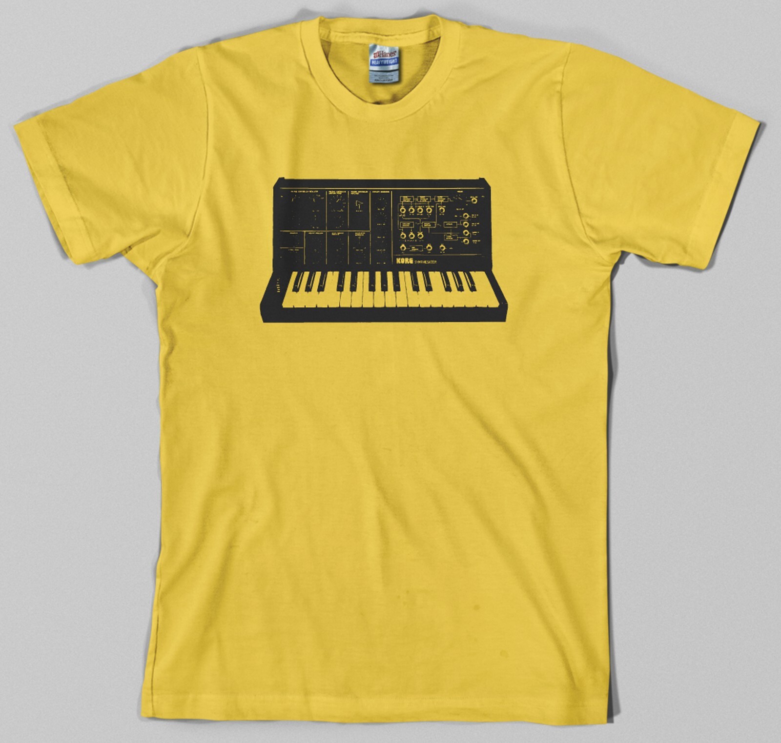 KORG MS-10 Synthesizer T Shirt analog moog modular arp 80s synth keyboard piano gallery