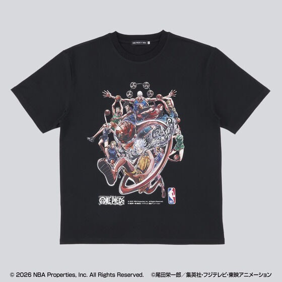 ONE PIECE × NBA T-Shirts Group Art BLACK、White gallery